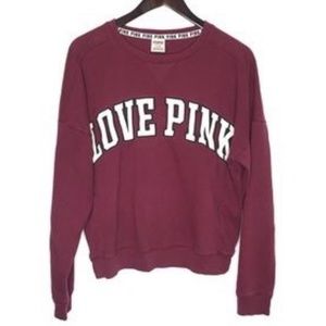 Victorious Secret Pink Maroon Sweatshirt